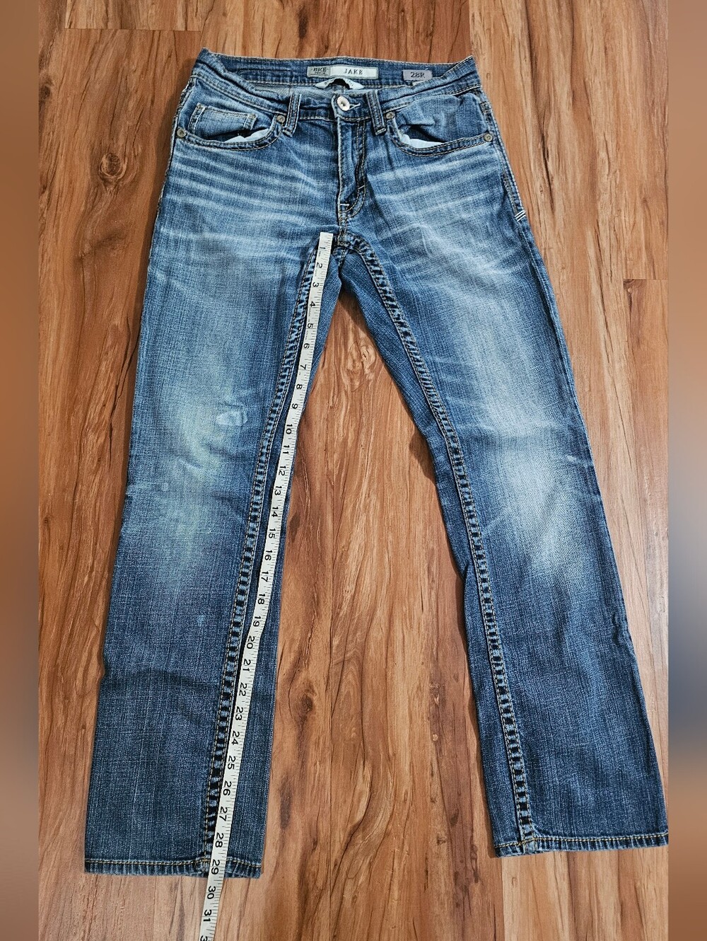 Men's BKE Jake Blue Washed Straight-Leg Jeans Size 28R